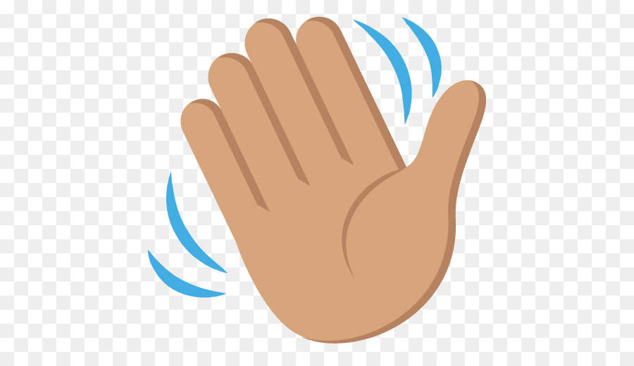 Emoji-die Menschliche Haut Farbe Wave Dunkle Haut, Helle Haut - hand emoji