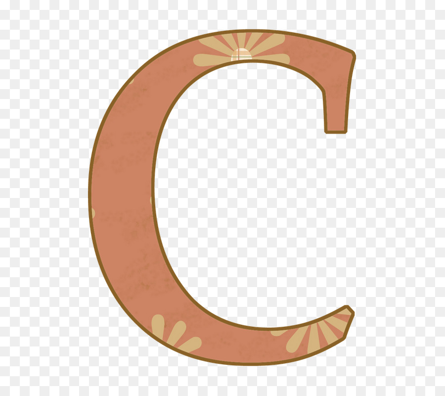 Symbol-Alphabet Pfirsich Blog-Schrift - der Buchstabe c