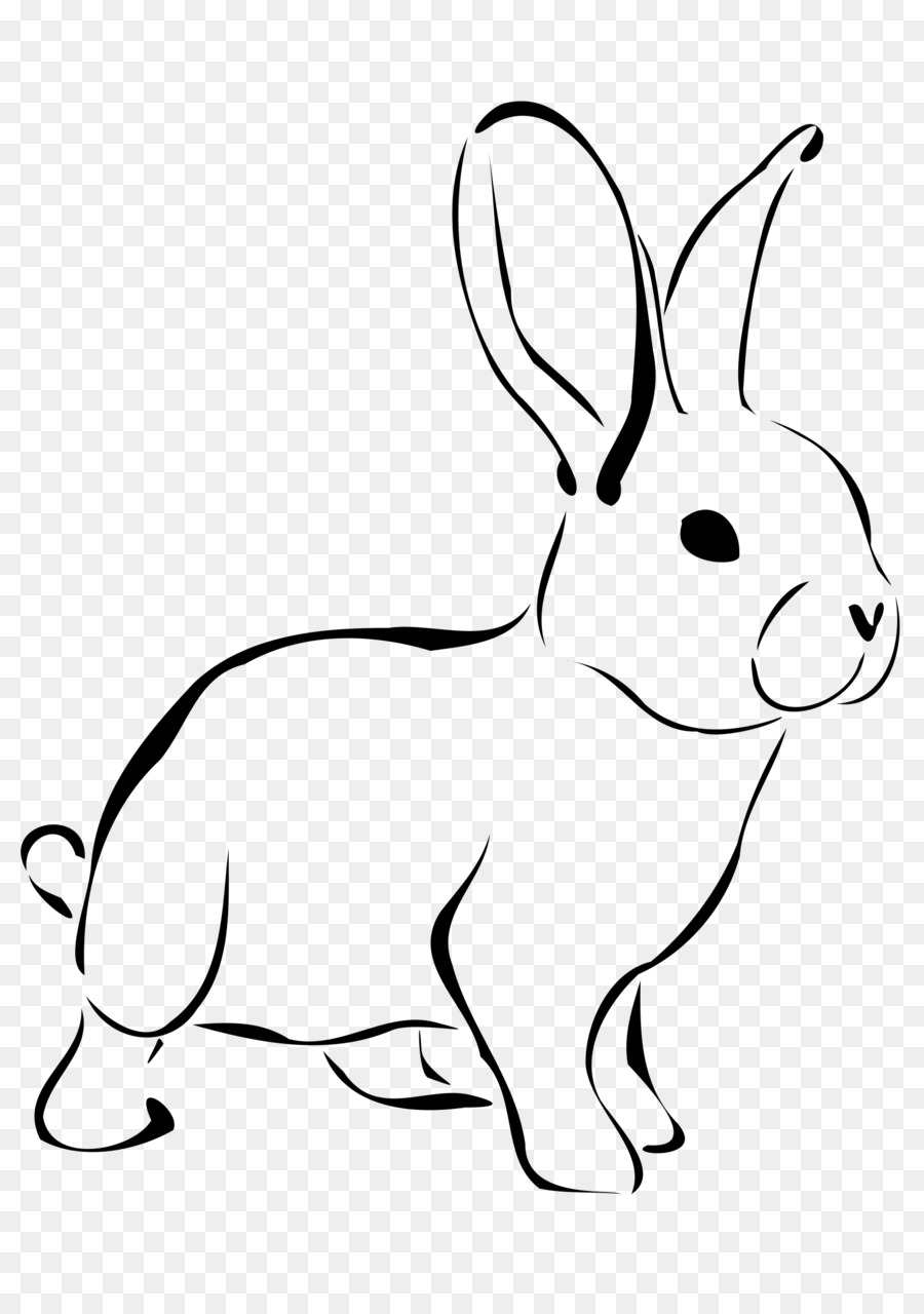 Osterhase Weiß Hase Hase clipart - Rabit