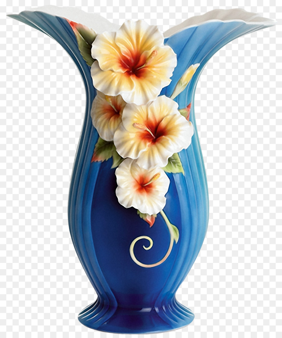 Vaso disegno Floreale in Porcellana Fiore - vaso