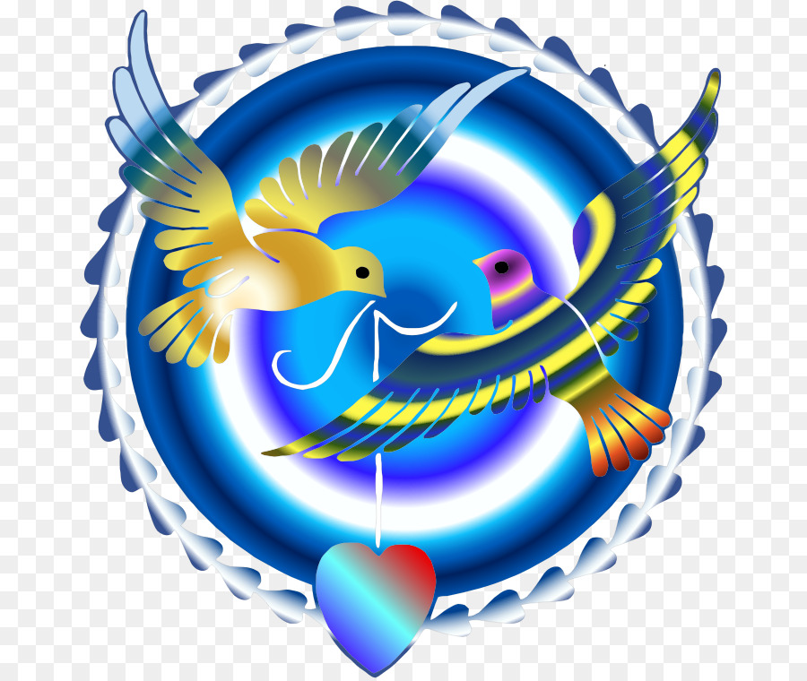 Grafik-design-Symbol, Mandala - Tauben