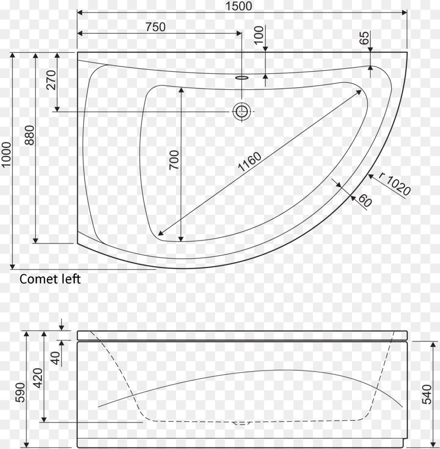 Technische Zeichnung Monochrom /m/02csf - Komet