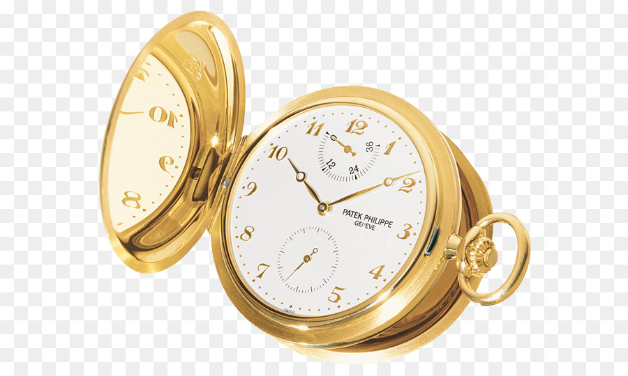 Patek Philippe & Co. Taschenuhr mit Gangreserve-Anzeige Farbig gold - Uhr