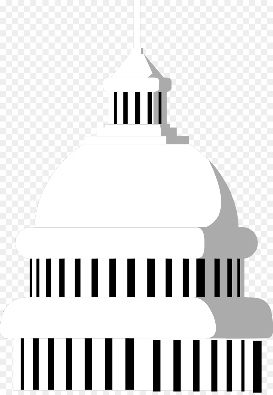 Vereinigte Staaten Capitol Dome Building Clip Art - Gebäude silhouette