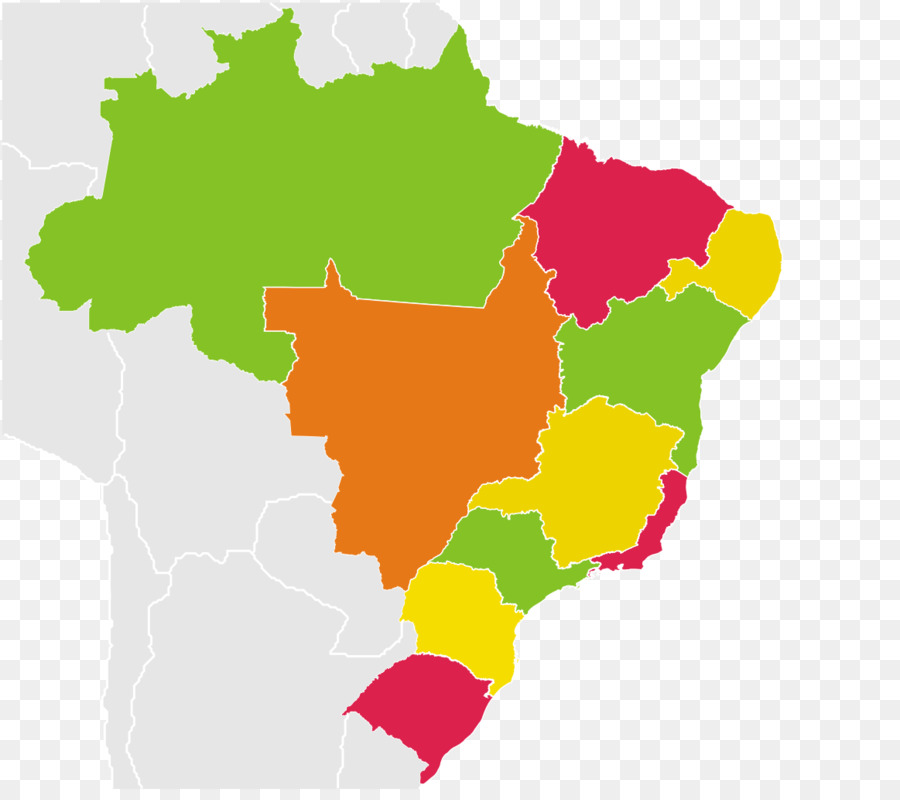 Regioni del Brasile Mappa Bandiera del Brasile Mondo - brasile