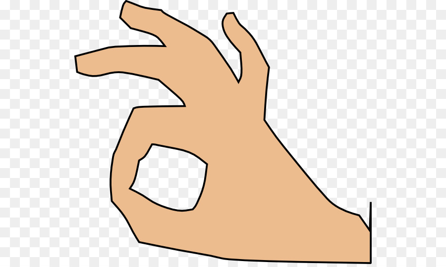 Finger OK Hand Clip Art - Okay