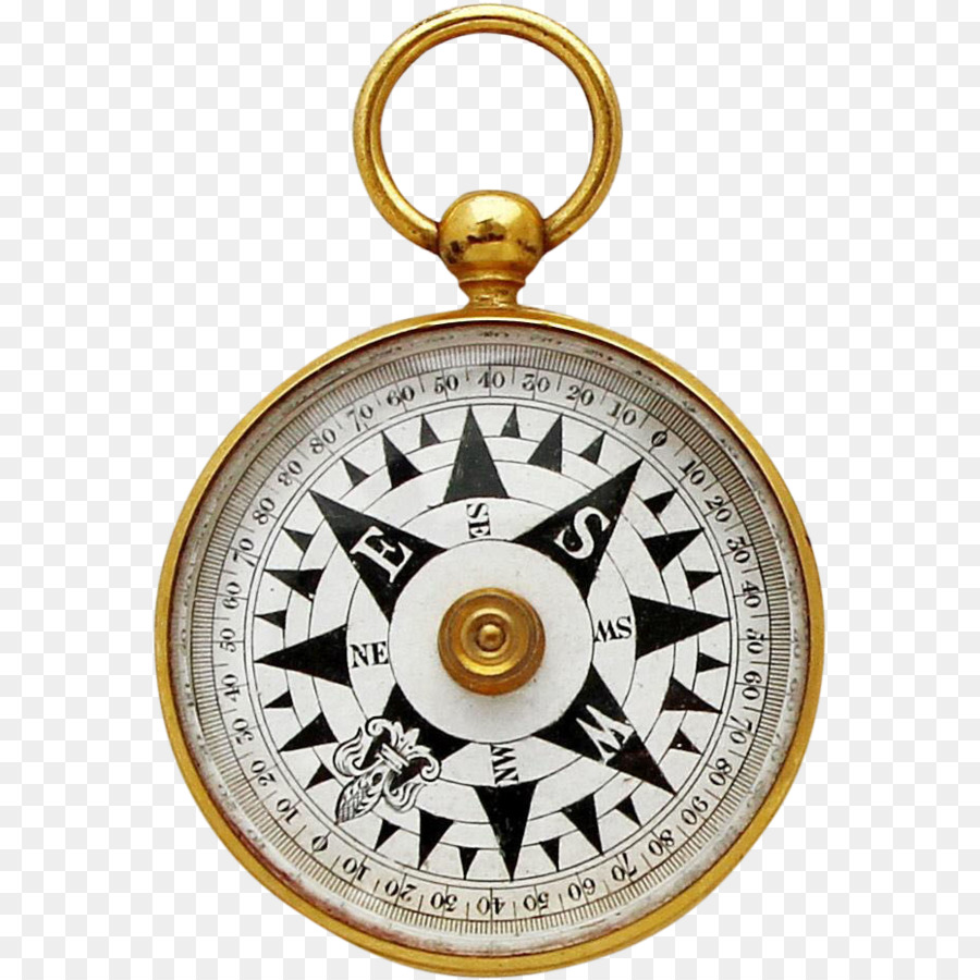 Viktorianischen ära Kompass 1880er 1900er Schlüsselanhänger - Tasche