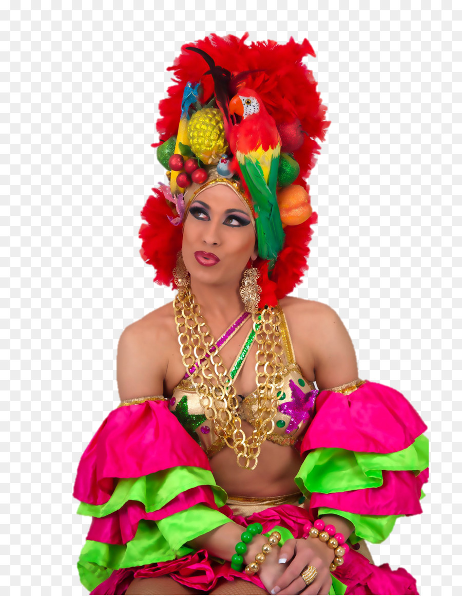 Boa di piume di Samba Festival Costume di Danza - marrone