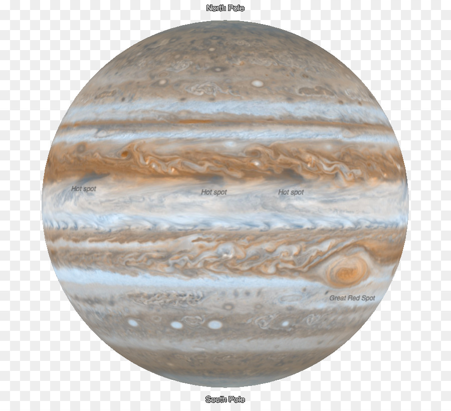 Globe Jupiter -, Juno-Planet Reisen program - Jupiter
