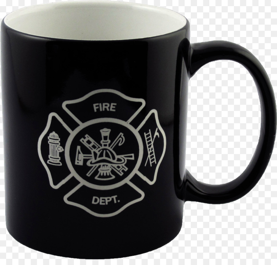Becher Glas Kaffee-Tasse Feuerwehrmann - Becher