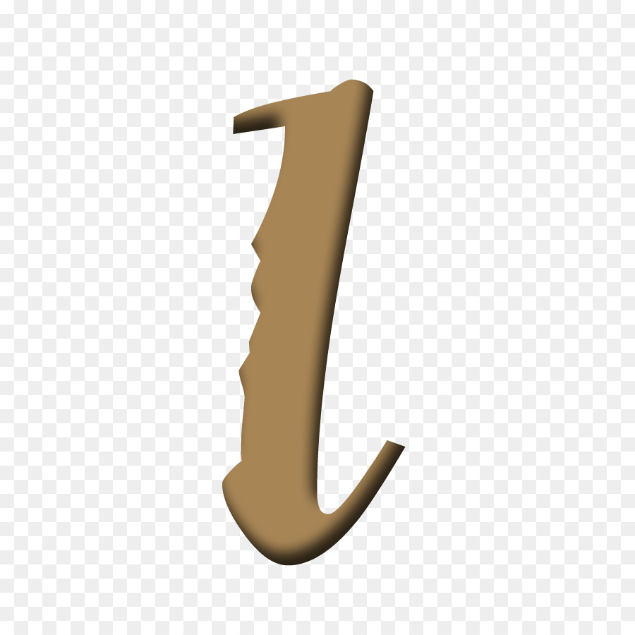 Zahl Symbol Schriftart - Buchstaben l