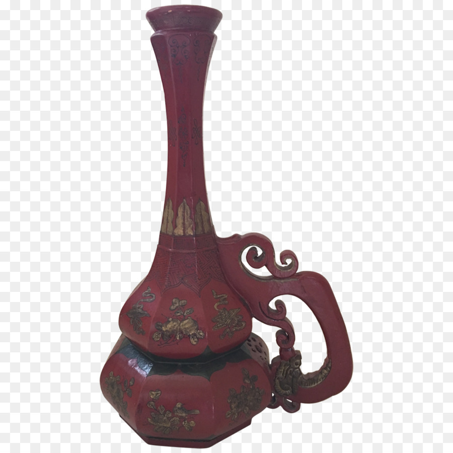 Keramik Vase Artefakt - handbemalt