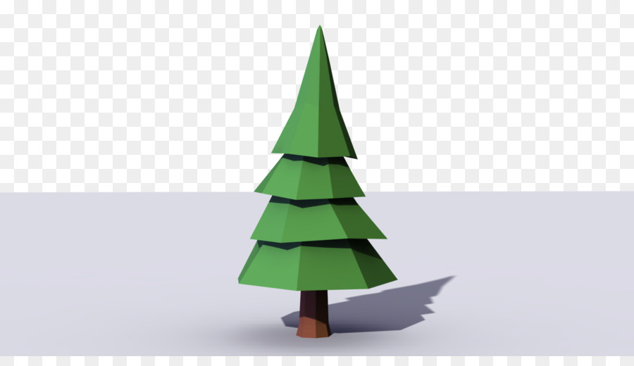 Weihnachtsbaum Tanne Nadelbäume Waldkiefer - Low poly