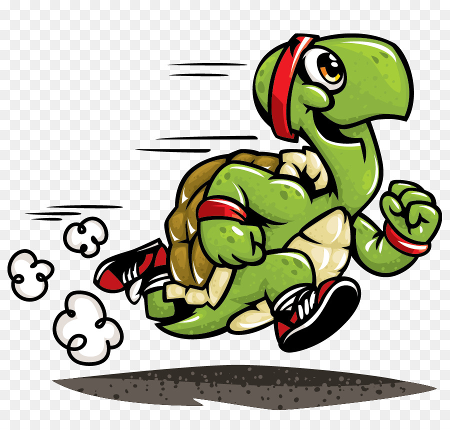 Con rùa con Rùa và Thỏ đang Chạy Clip nghệ thuật - con rùa