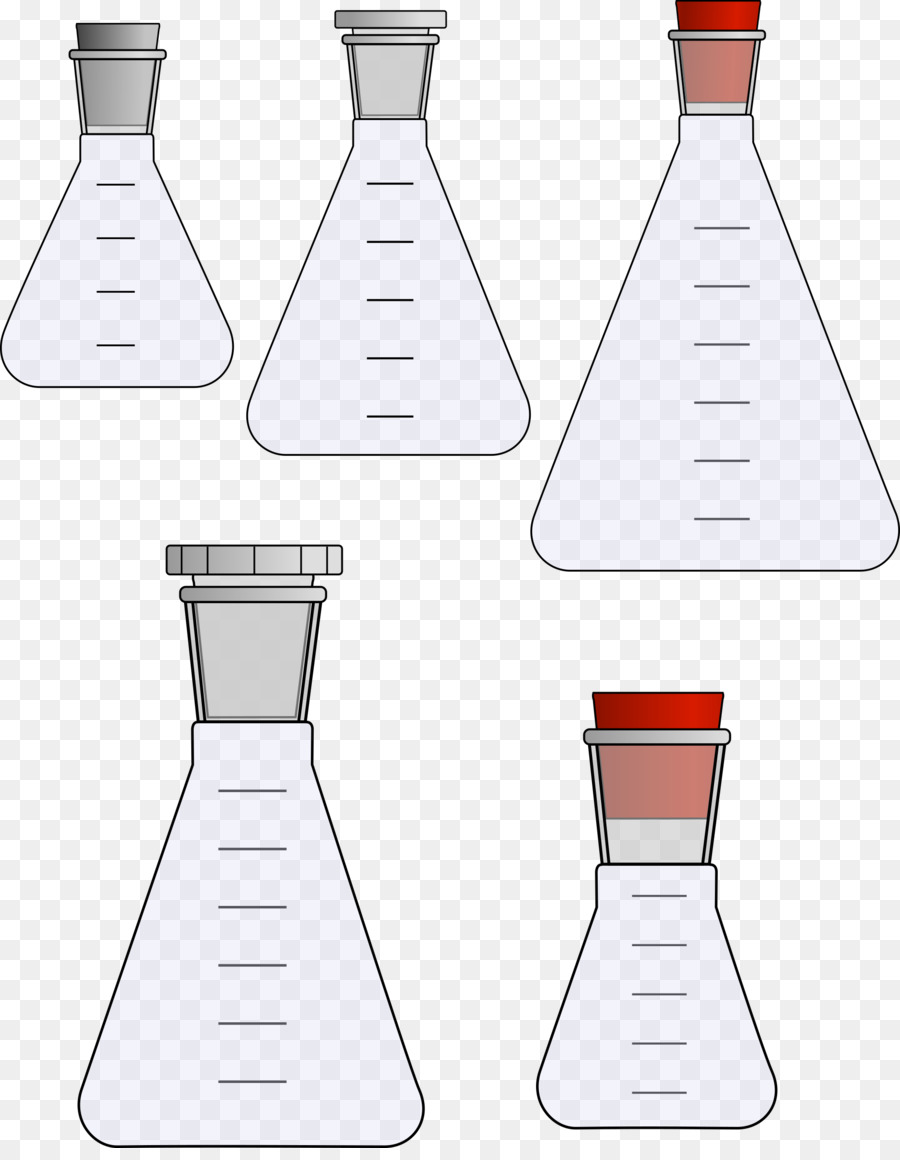 Labor-Flaschen erlenmeyerkolben, Reagenzgläser Clip-art - Kolben