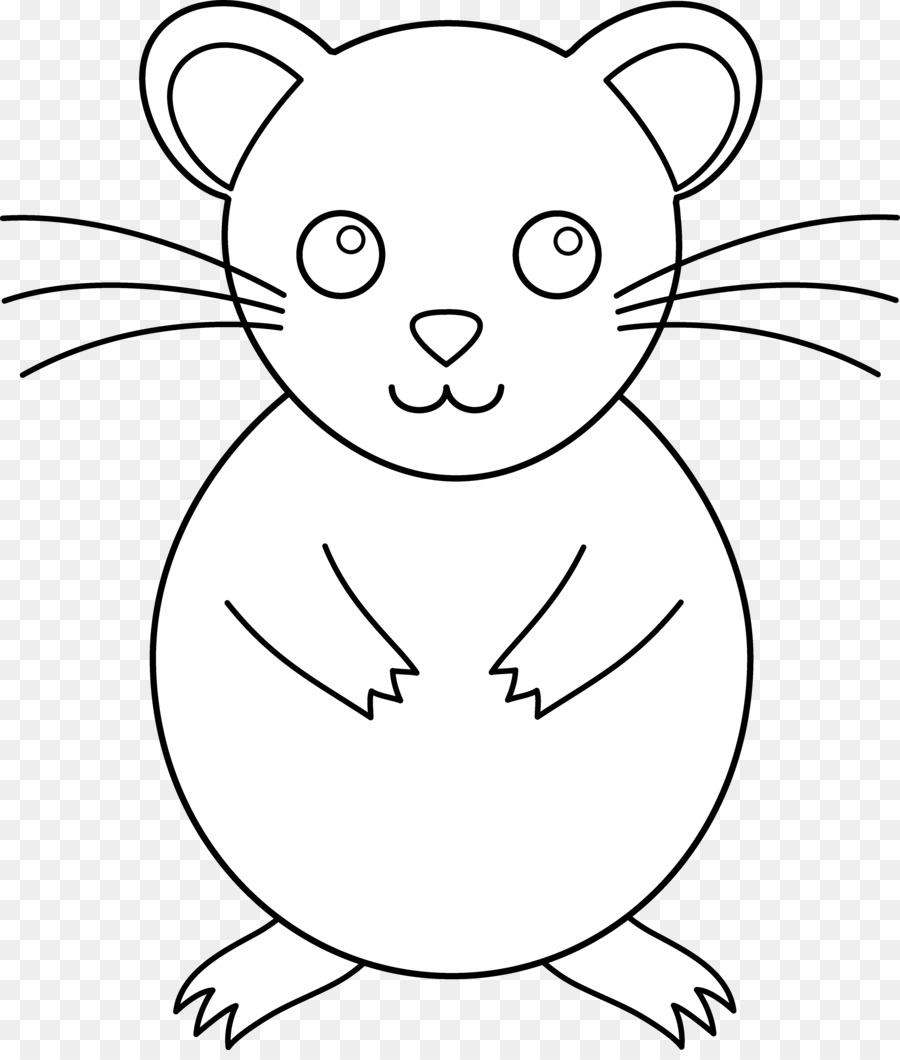 Golden hamster Zeichnen Linie Kunst-clipart - Hamster