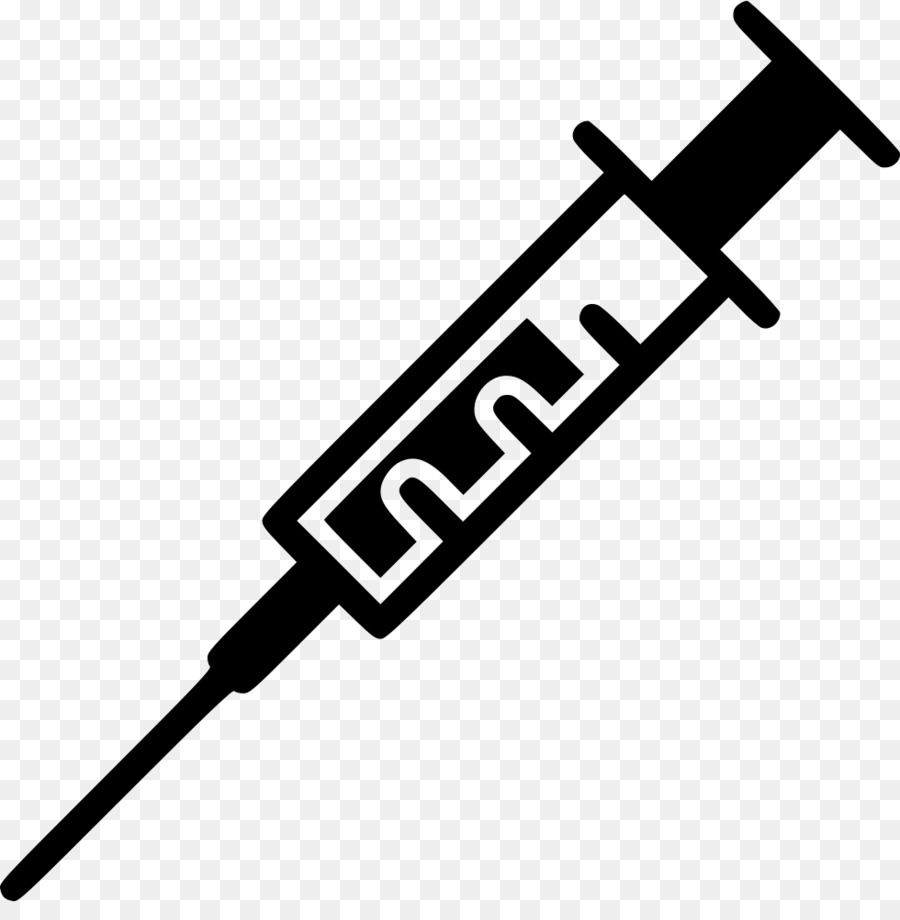 Icone del Computer Vaccino ago Ipodermico Siringa di Immunizzazione - tipografia