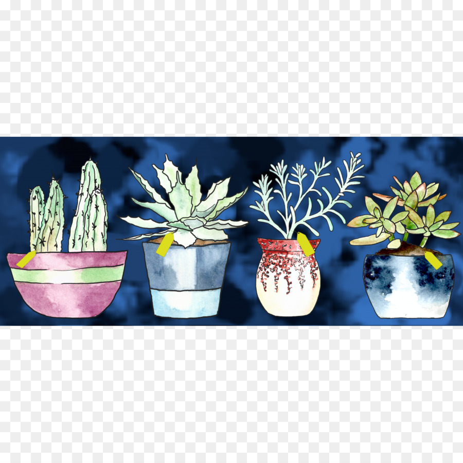Fotografia Still-life Majorelle Giardino Majorelle Blue Ceramica - acquerello cactus