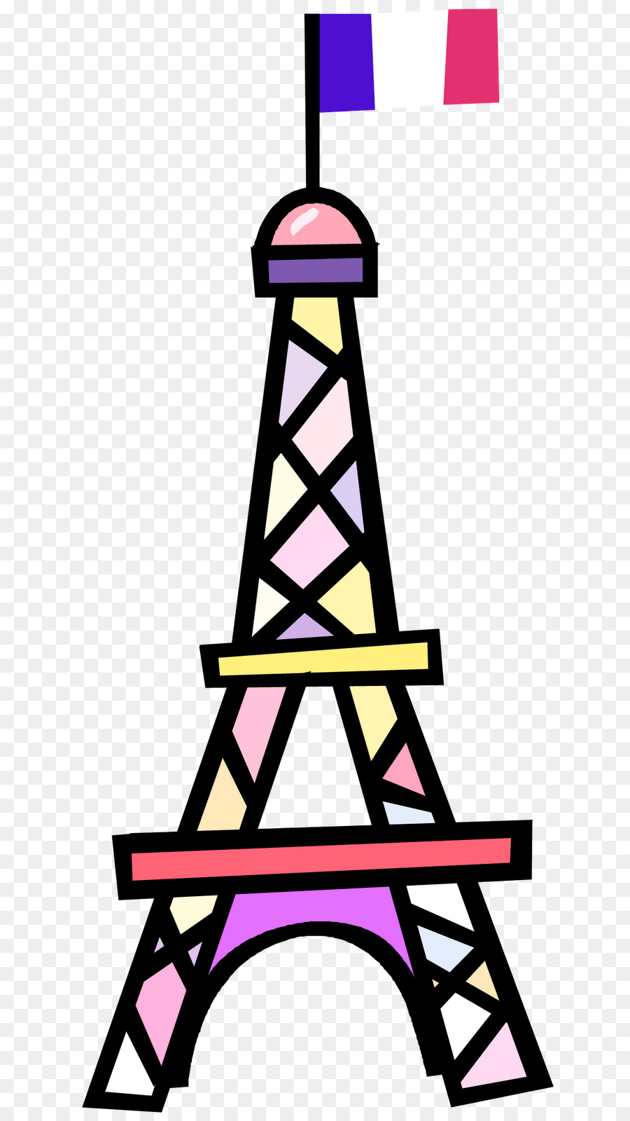 Tháp Eiffel Notre Dame de Paris Clip nghệ thuật - Pháp