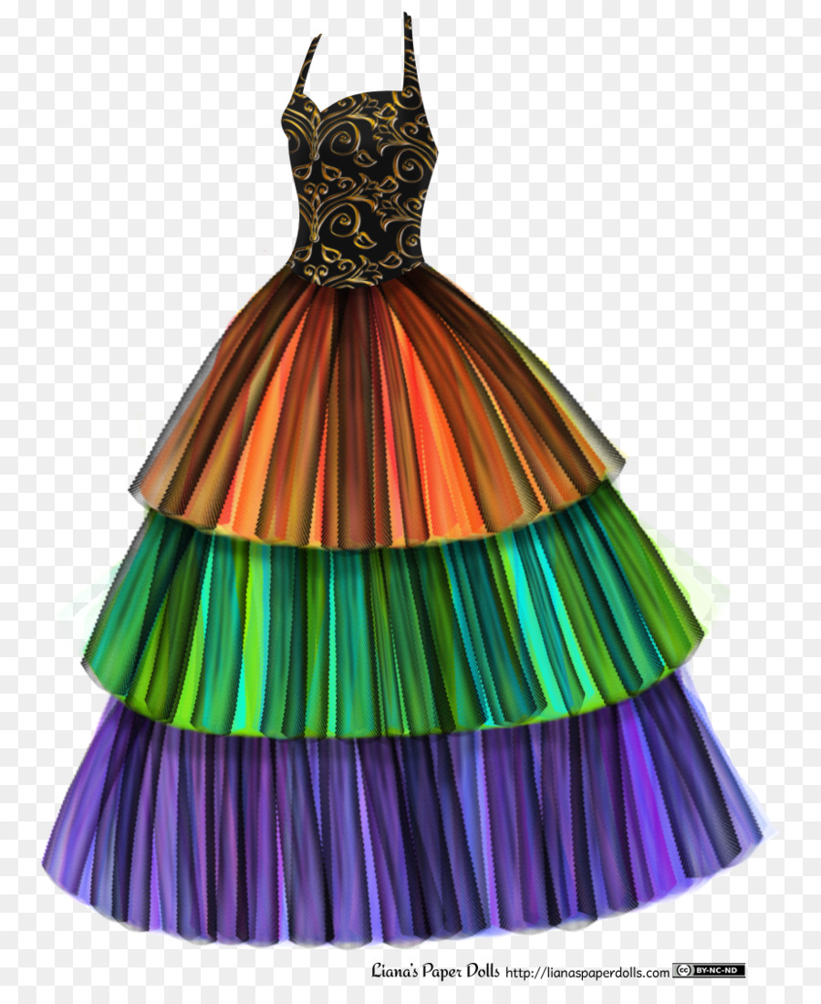 Multi-Color Ball Gown