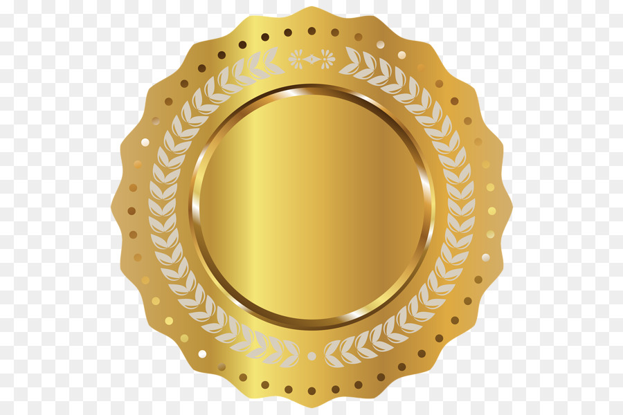 Sigillo Distintivo d'Oro Clip art - sigillo d'oro clipart