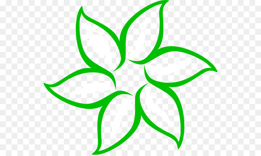 Hoa Vẽ Clip nghệ thuật - hoa màu xanh lá cây