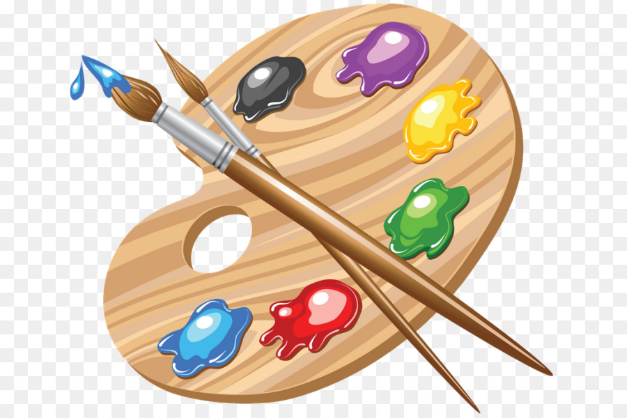 Paint Brush Cartoon png download - 700*597 - Free Transparent Palette