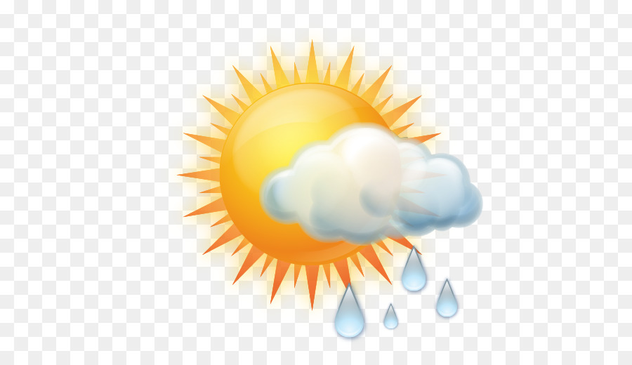 Icone del Computer della previsione Meteo - pioggia