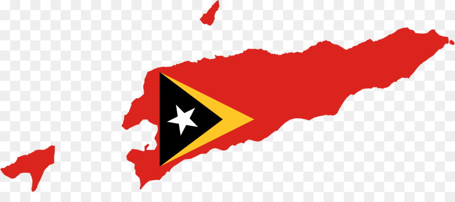 Dili-Flag of East Timor Portuguese Timor-Leere Karte - Land