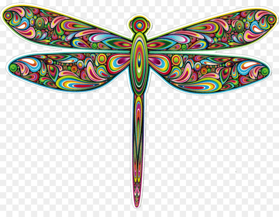 Dragonfly Psychedelische Kunst Psychedelia Clip-art - drachenfliege