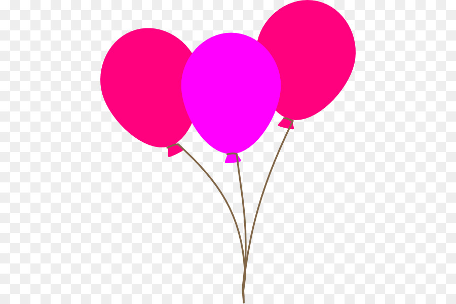 Wünschen Gruß & Grußkarten Happy Birthday - rosa Ballon