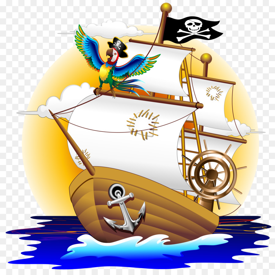 Cartoon Piraterie - Piraten