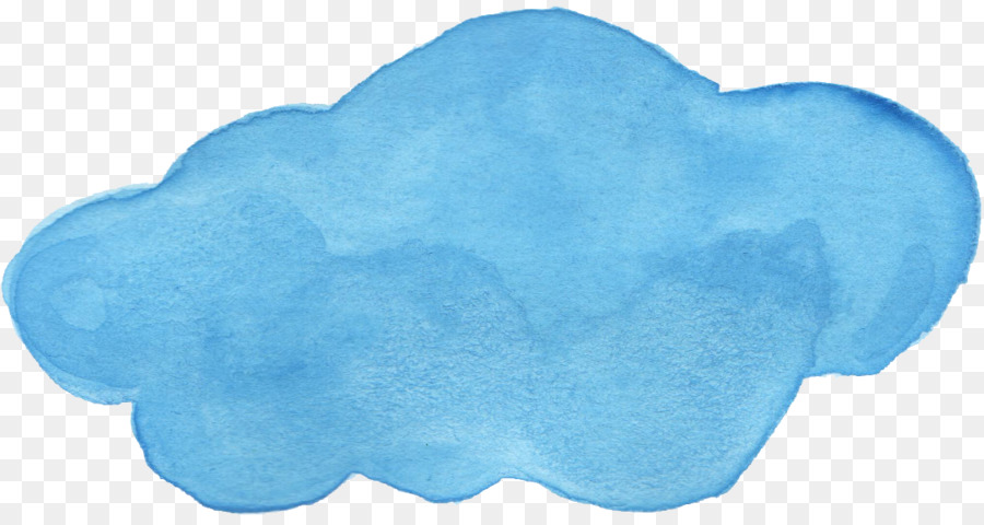 Blu HyperX Cloud pittura ad Acquerello Aqua Turchese - nube