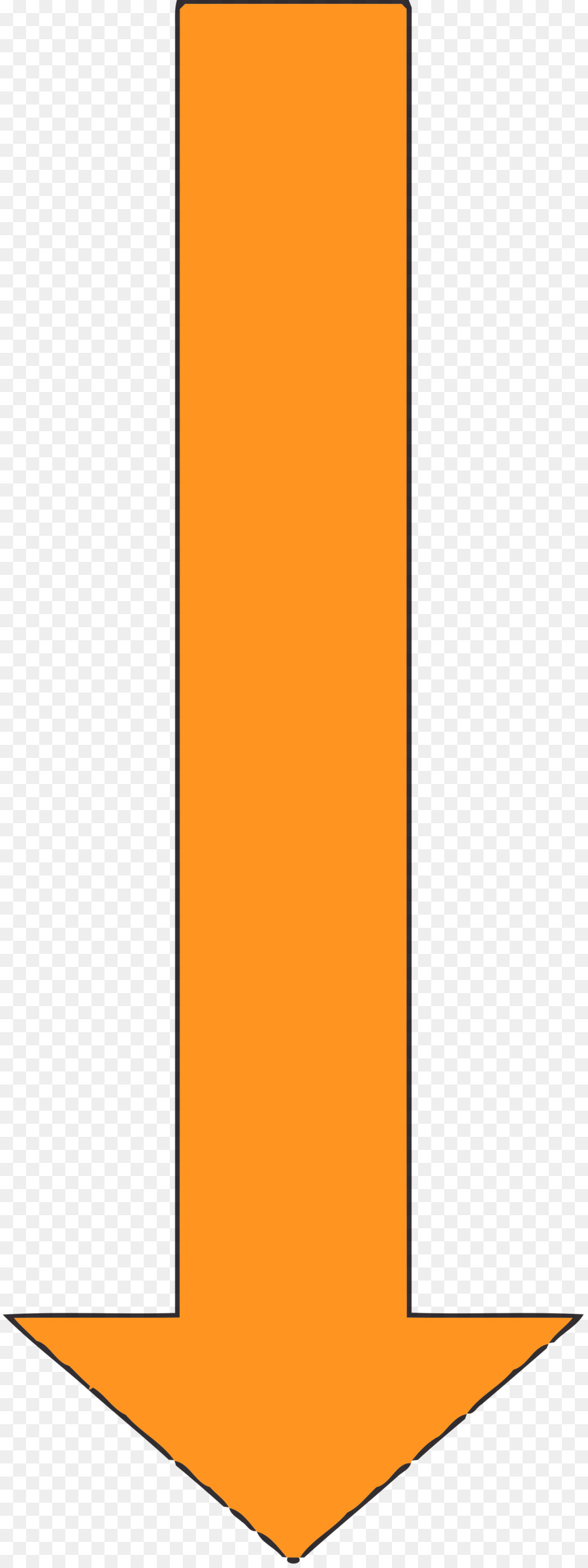 Freccia Arancione - acquerello freccia