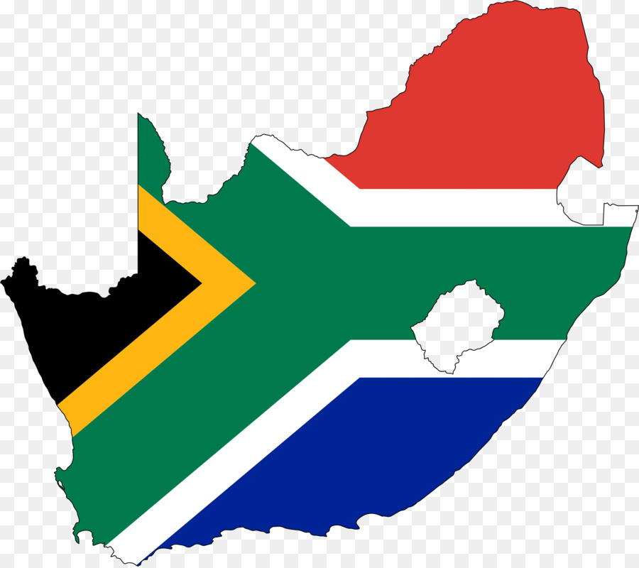 Flagge von Südafrika clipart - Striche