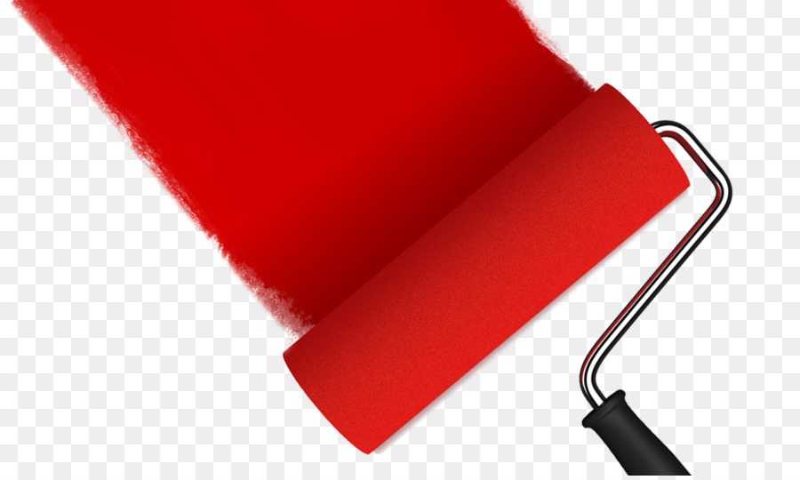 Lack-Roller Cab-Malerei, Anstreicher und Lackierer - rote Farbe