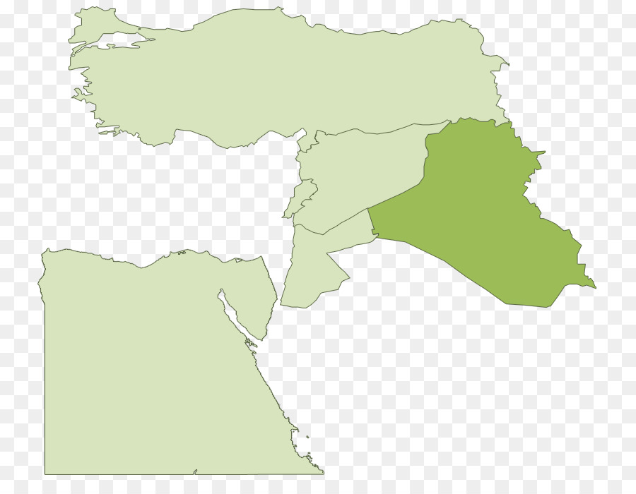 Ecoregione Mappa Della Zona Di Tubercolosi Inchiostro - Iraq