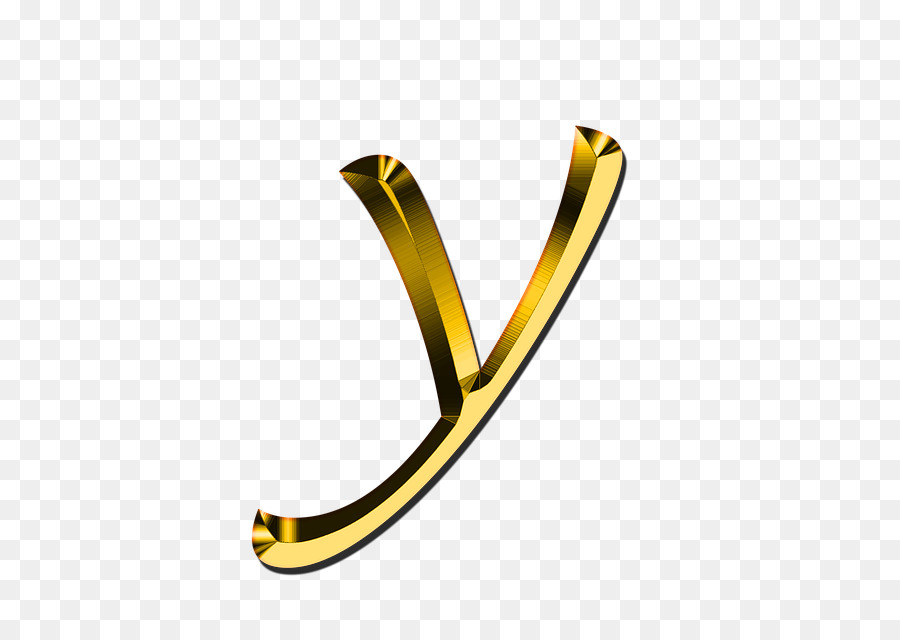 Caso di lettera Y Alfabeto Font - oro lettera