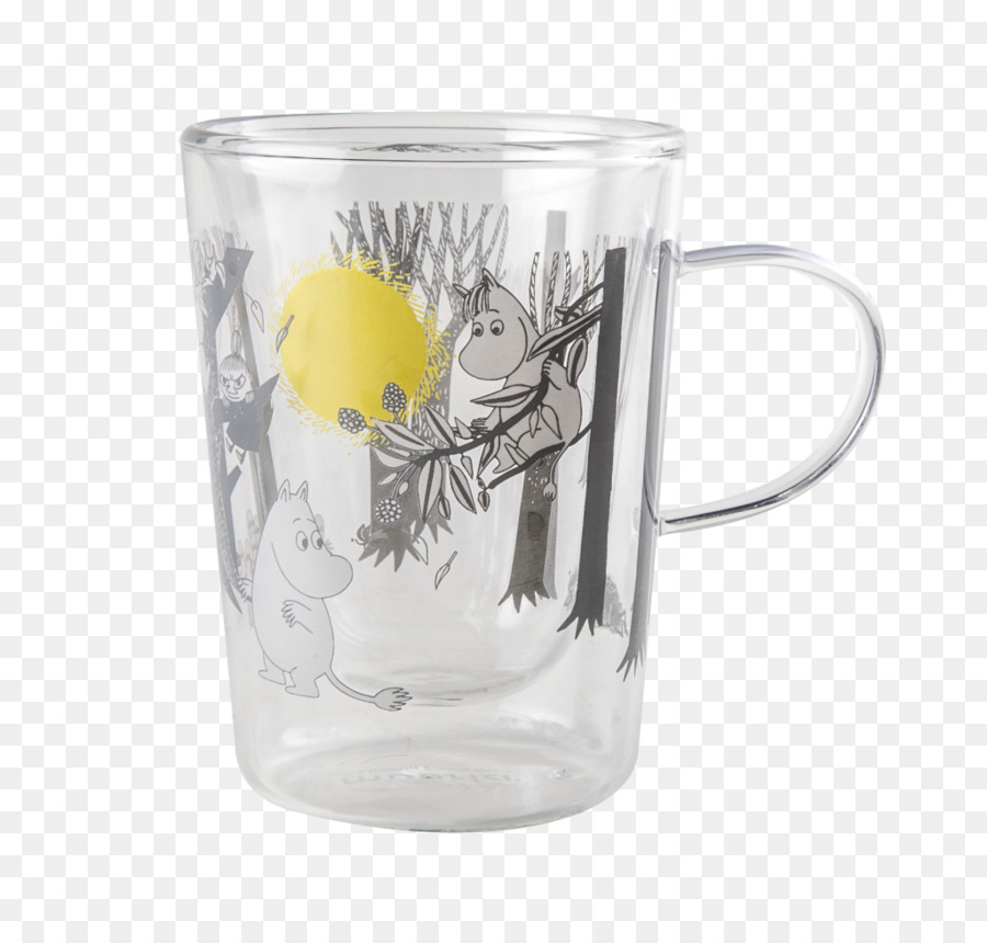 Becher Glas Geschirr Mumins Moomintroll - Becher