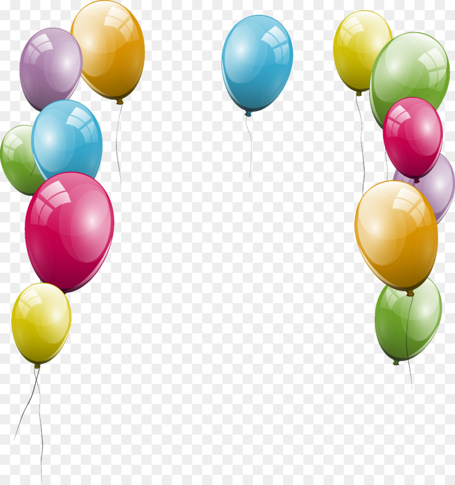 Balloon Party-Geburtstag-Torte clipart - Ballon