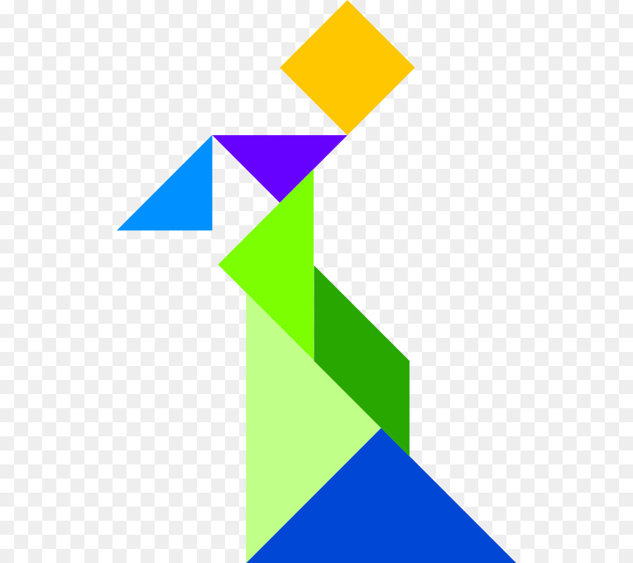 Grafik-design-Puzzle Tangram - Farben