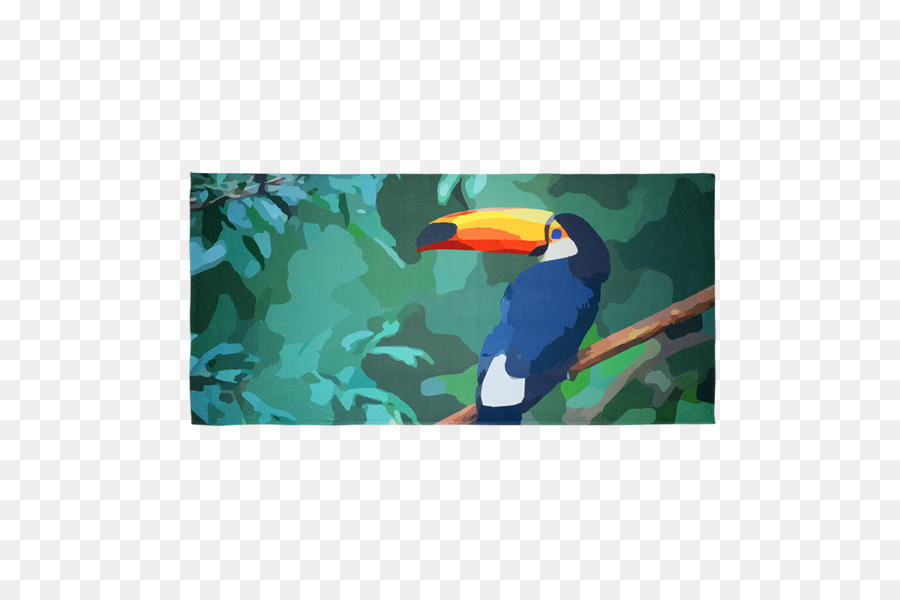 Vogel-Toco toucan-Desktop Wallpaper Tier - Strand Badetuch