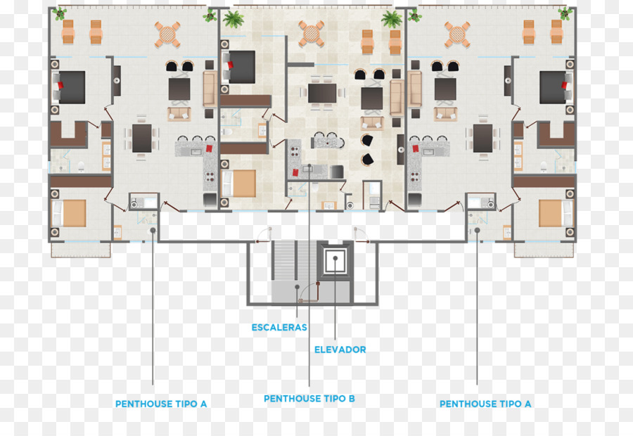 Appartamento attico Piano piano di Edificio - Fenicotteri