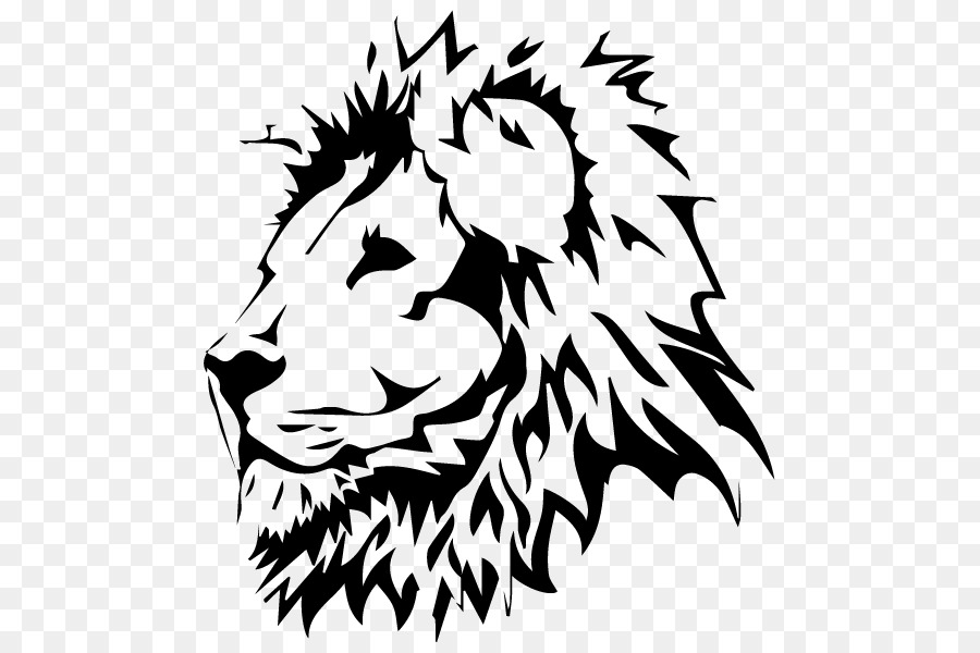 Lionhead coniglio Stencil Ruggito Clip art - leone affrontare