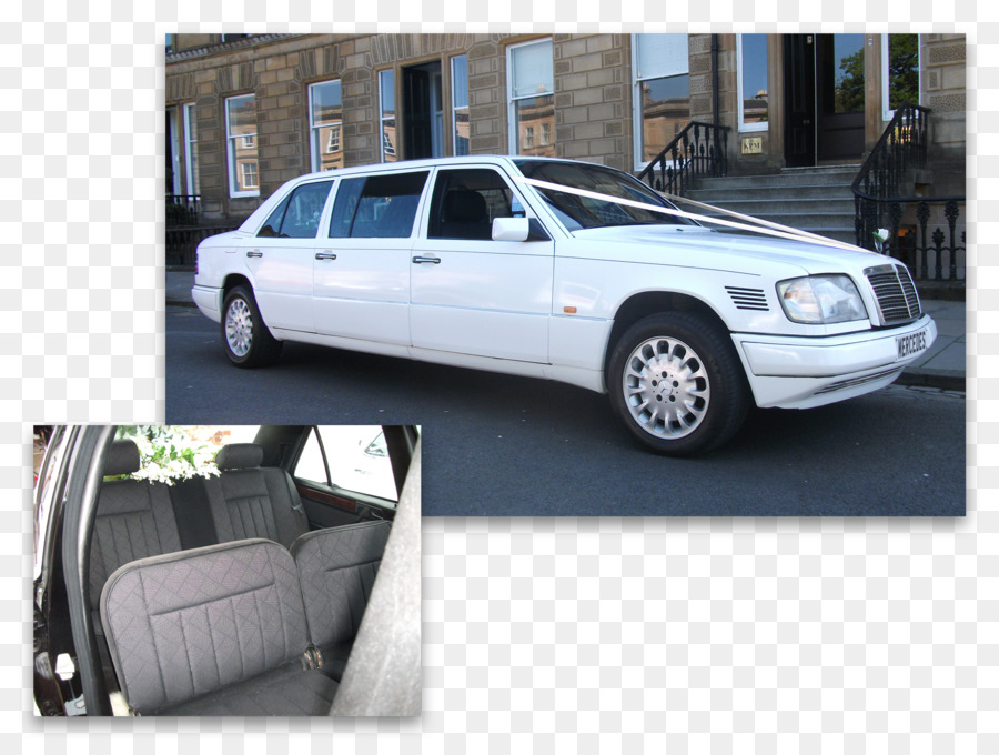 Auto Luxus Fahrzeug Mercedes-Benz Rolls-Royce Silver Spirit Limousine - weißes Band