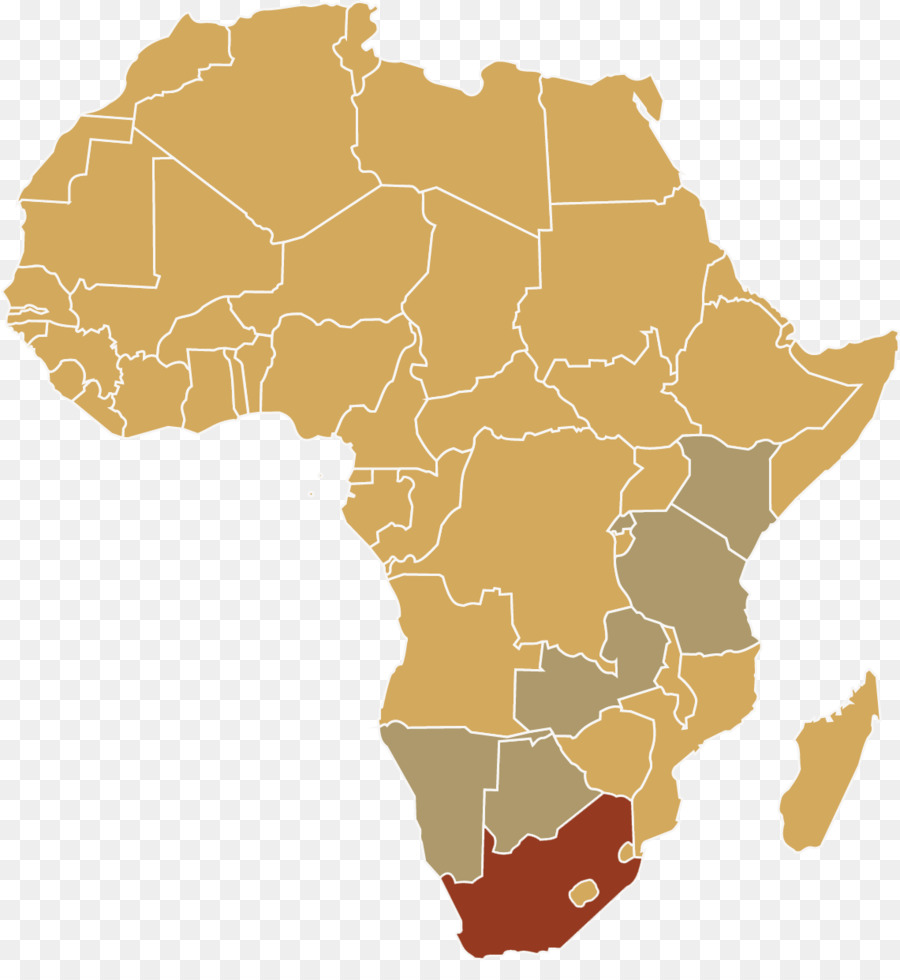 Africa Mappa Vettoriale - Nelson Mandela