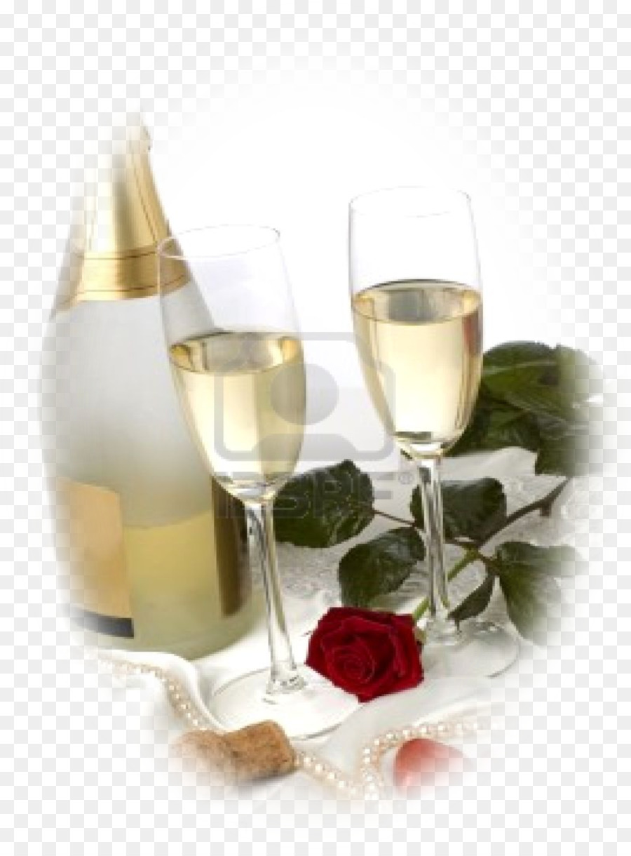 Con un bicchiere di Champagne bicchiere di Vino torta di Compleanno - Champagne
