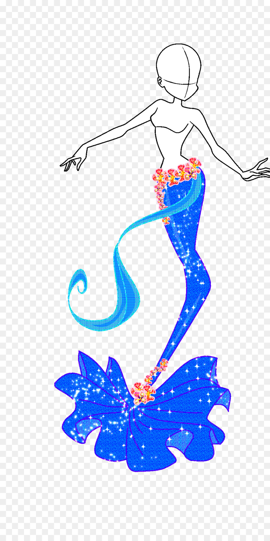 Kunst Kleidung - mermaid Schwanz