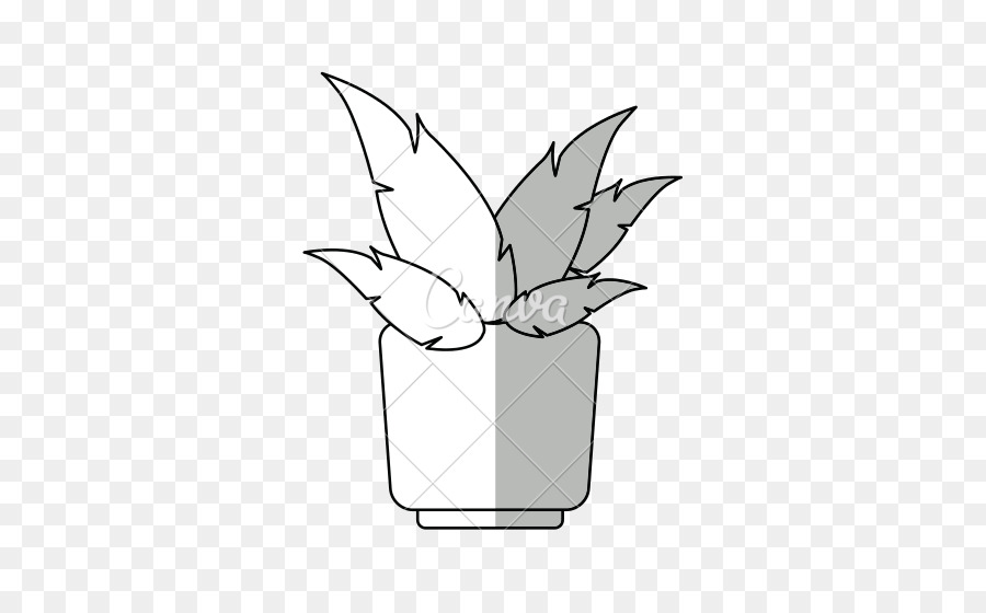 disegno - pianta in vaso