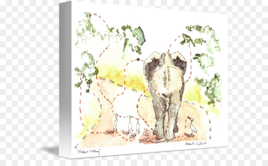 Ấn độ, con voi Vẽ bức tranh Màu nước động Vật - màu nước voi